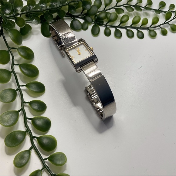 Anne Klein fashion watch silvertone and goldtone together making a bracelet - Picture 3 of 3